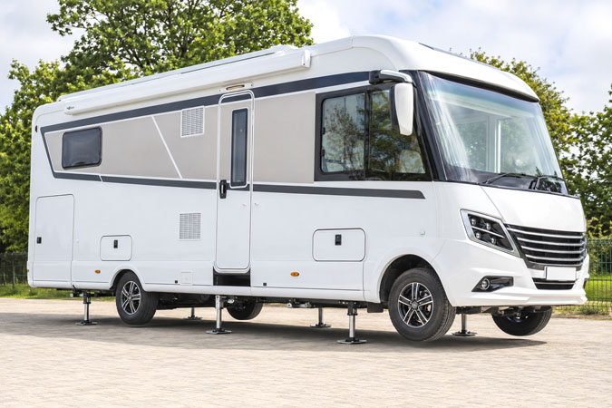 Voorbeeld levelsysteem camper